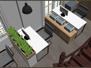 Ufficio moderno Modello 3D