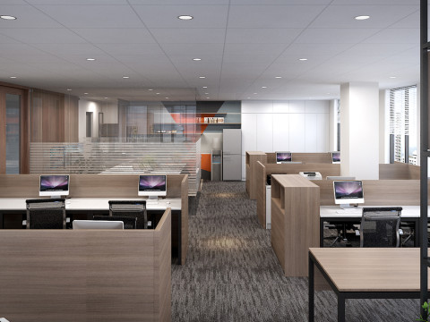 Office interior modern 1 3D Модель