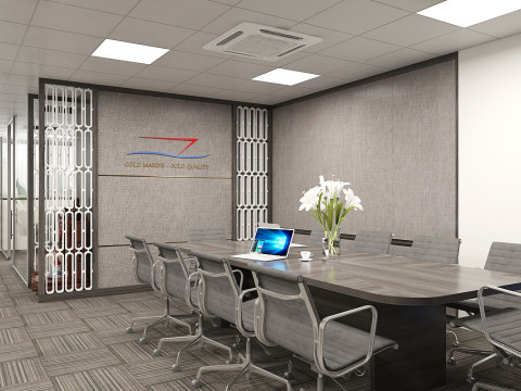 Office interior modern 2 3D मॉडल