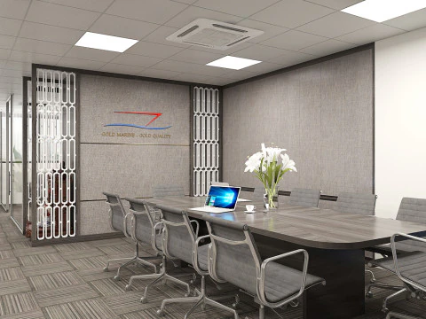 Office interior modern 2 3D Model