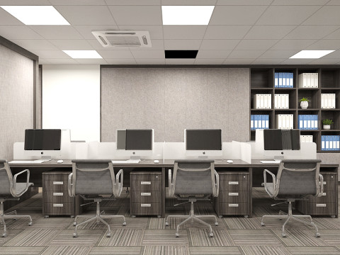 Office interior modern 2 3D मॉडल