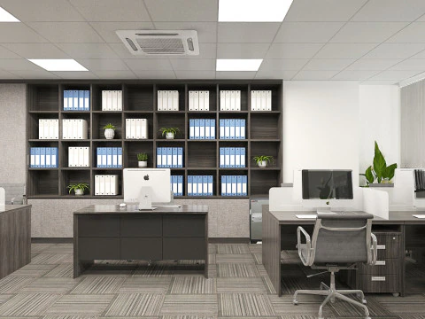 Office interior modern 2 3D Model