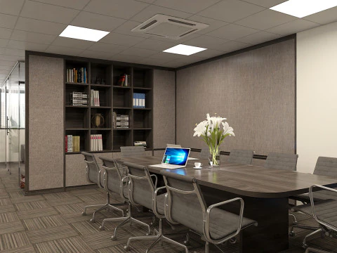 Office interior modern 3 3D Model