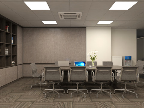 Office interior modern 3 3D 모델
