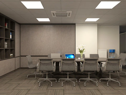 Office interior modern 3 3D Model