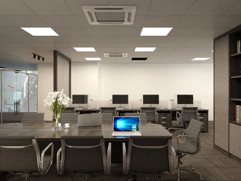 Office interior modern 3 3D Model