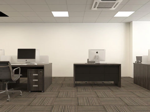 Office interior modern 3 3D Model