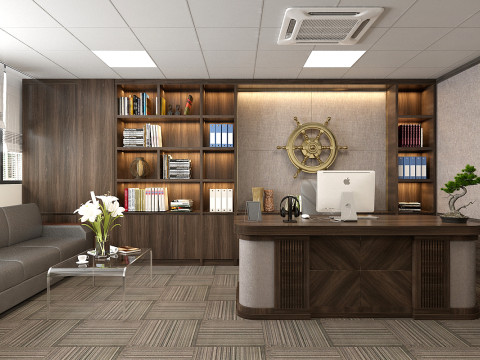 Office interior modern 3 3D 모델