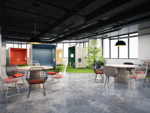 Office Relax space modern 3D Model