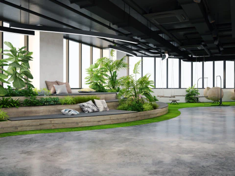 Office Relax space modern 3D Model