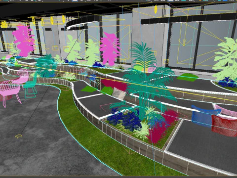 Office Relax space modern 3D Model