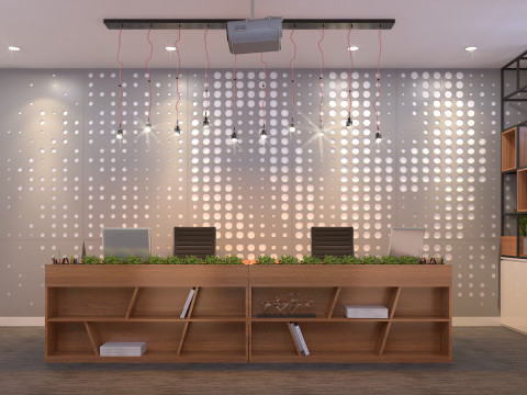Office Reception modern 3D मॉडल