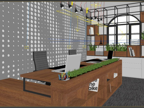 Office Reception modern 3D Model