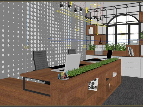 Office Reception modern 3D Model