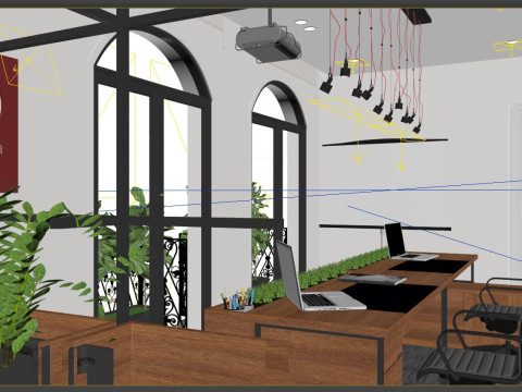 Office Reception modern 3D Model