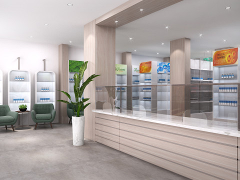 Drugstores interior modern 1 3D Модель