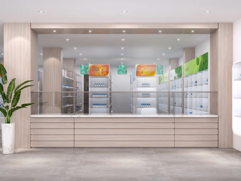 Drugstores interior modern 1 3D Model