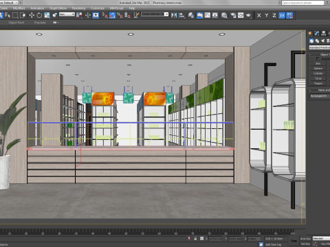 Drugstores interior modern 1 Modello 3D