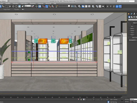 Drugstores interior modern 1 3D Model