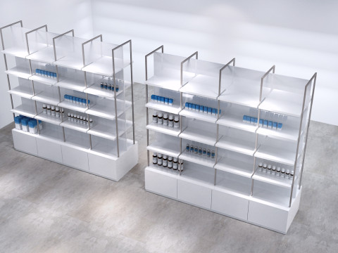 Drugstores interior modern 1 Modello 3D