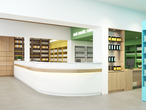 Drugstores interior modern 2 3D Model