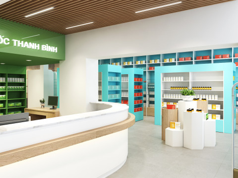 Drugstores interior modern 2 3D Model