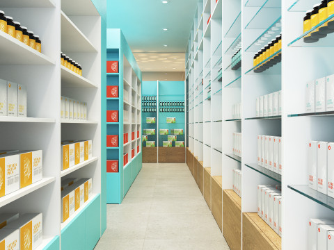 Drugstores interior modern 2 3D Model