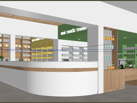 Drugstores interior modern 2 3D Model