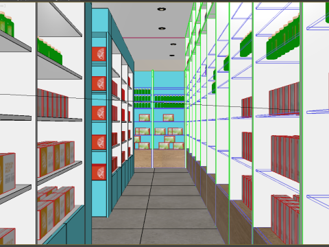 Drugstores interior modern 2 3D Model