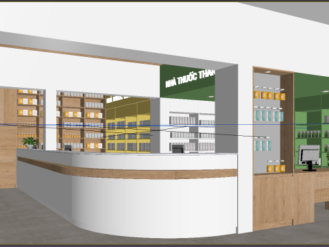 Drugstores interior modern 2 3D Model