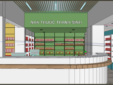 Drugstores interior modern 2 3D Model