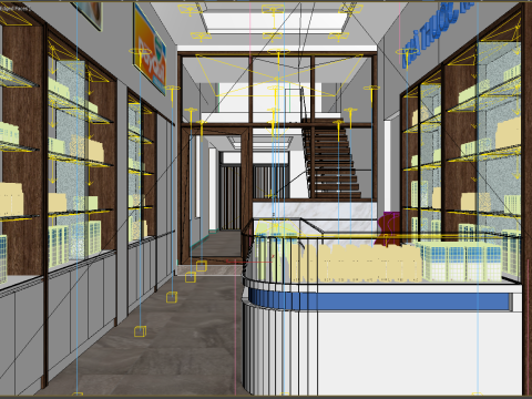 Drugstores interior modern 3 Modello 3D