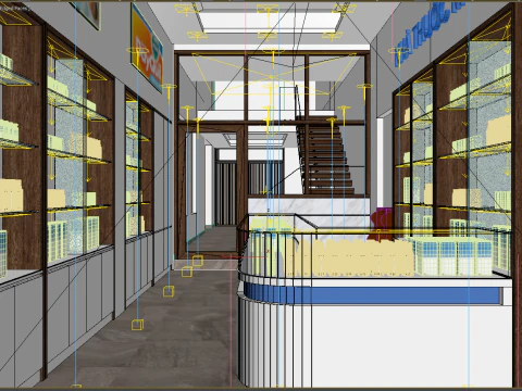 Drugstores interior modern 3 3D Model