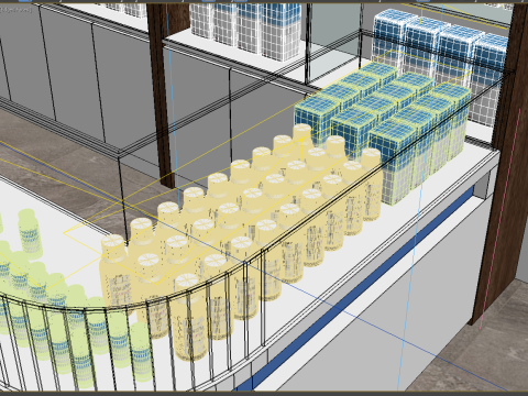 Drugstores interior modern 3 Modello 3D