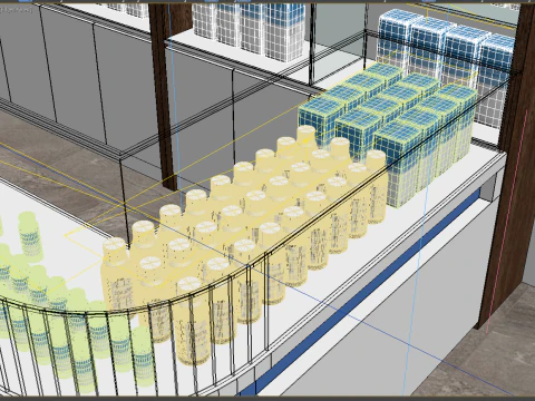 Drugstores interior modern 3 3D Model