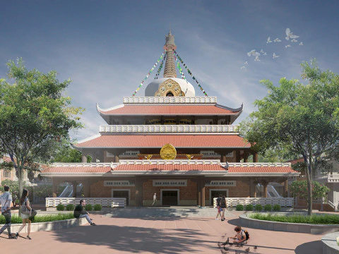 तिब्बत पगोडा 3D मॉडल