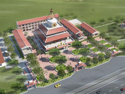 Tibet Pagoda Model 3D