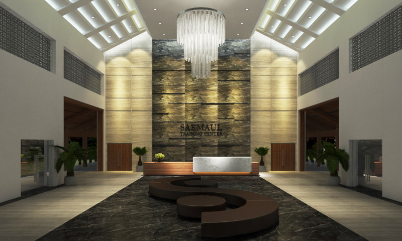 School reception tropical Modelo 3D .c4d .max .obj .3ds .fbx .stl .blend 