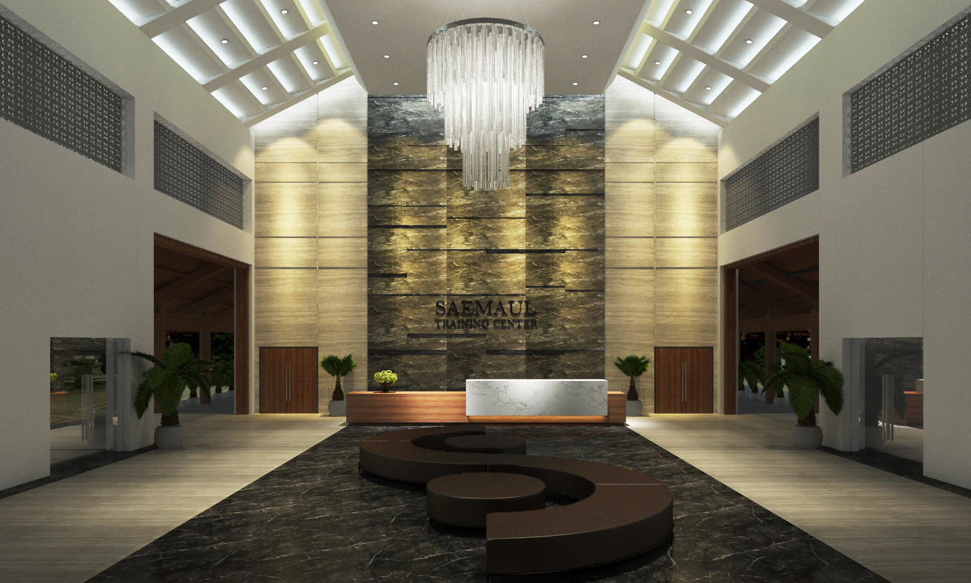 Ricevimento scolastico tropicale Modello 3D .c4d .max .obj .3ds .fbx .stl .blend 