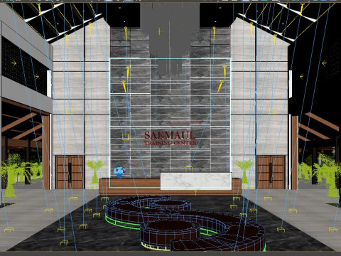 Ricevimento scolastico tropicale Modello 3D