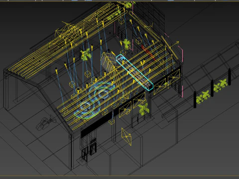 Ricevimento scolastico tropicale Modello 3D