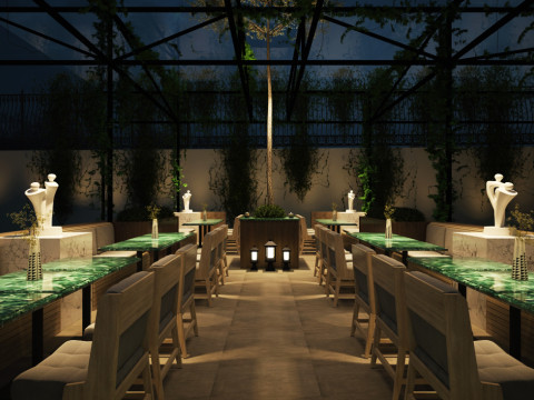 Restaurant luxury Model 3D
