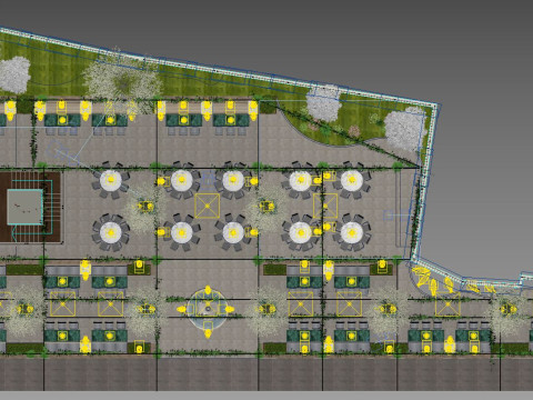 Restaurant luxury Modèle 3D