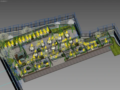 Restaurant luxury 3D Model