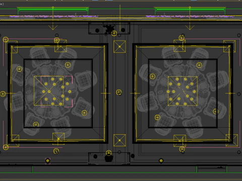 Restaurant room luxury 1 3D Model