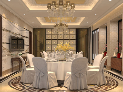 Restaurant room luxury 2 3D Модель