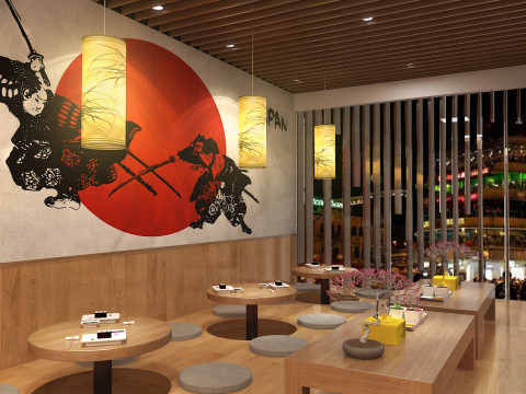 Restaurant room luxury 3 Model 3D