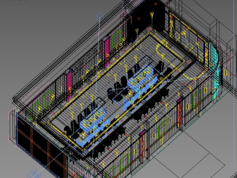 Restaurant room luxury 4 Modelo 3D