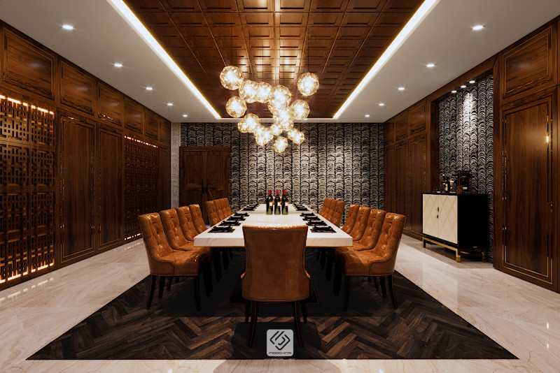 Restaurant room luxury 5 3D मॉडल .c4d .max .obj .3ds .fbx .stl .blend 