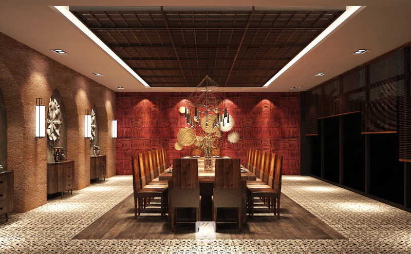 Restaurant room luxury 7 Model 3D .c4d .max .obj .3ds .fbx .stl .blend 